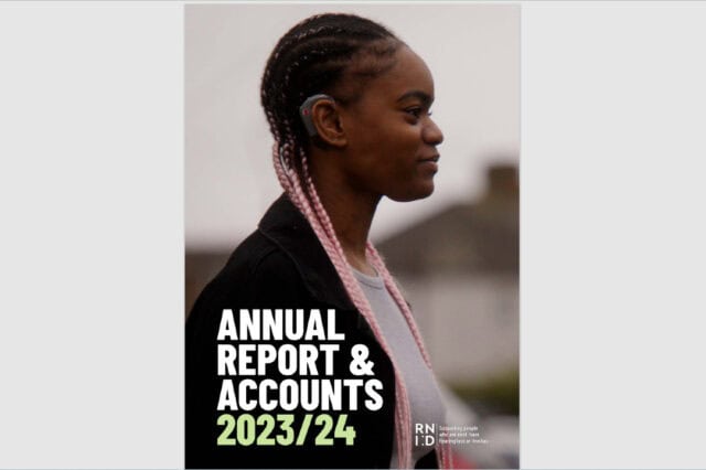 Cover of the RNID Annual Report 2023/24