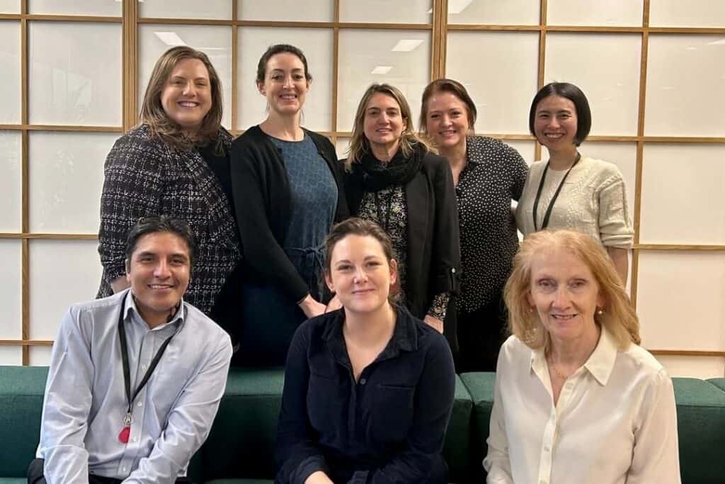 Staff members from RNID and Shionogi